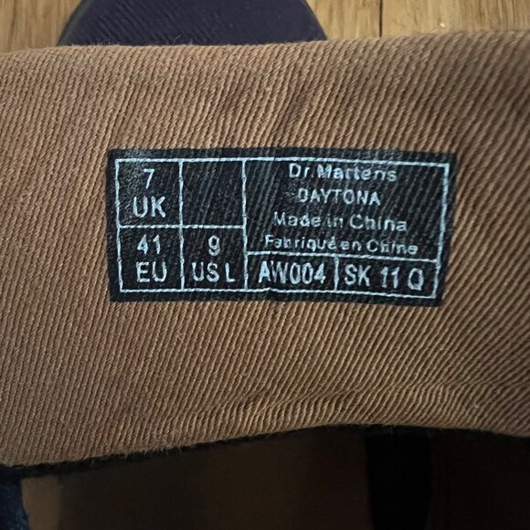 Dr. Martens Size 9 Blue Daytona Twill Canvas Lace-Up Chukka Ankle Desert Boots - Picture 16 of 16